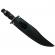 Cutit de vanatoare ideallstore®, unity blade, 36 cm, argintiu, teaca piele inclusa