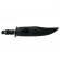 Cutit de vanatoare ideallstore®, unity blade, 36 cm, argintiu, teaca piele inclusa