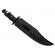 Cutit de vanatoare ideallstore®, goldur blade, 36 cm, negru, husa piele, cutit aruncat inclus