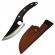 Set doua cutite macelarie ideallstore®, lucrate manual, cool cook, 27.5 cm, maro, teaca inclusa