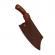 Set doua cutite macelarie ideallstore®, lucrate manual, destiny cooking, 26 cm, maner lemn, husa piele