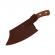 Set doua cutite macelarie ideallstore®, lucrate manual, destiny cooking, 26 cm, maner lemn, husa piele