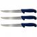 Set trei cutite de bucatarie ideallstore®, chef's blade, otel inoxidabil, 33 cm, albastru