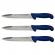 Set trei cutite de injunghiat ideallstore®, chef's blade, otel inoxidabil, 32 cm, albastru