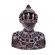Bust decorativ ideallstore®, knight watch, rasina sintetica, 10 cm, argintiu