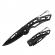Briceag de buzunar ideallstore®, futuristic knife, otel inoxidabil, 15.5 cm, negru