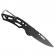 Briceag de buzunar ideallstore®, futuristic knife, otel inoxidabil, 15.5 cm, negru