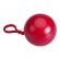 Pelerina de ploaie ideallstore®, poncho ball, plastic, one size, rosu