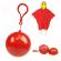 Pelerina de ploaie ideallstore®, poncho ball, plastic, one size, rosu