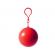Pelerina de ploaie ideallstore®, poncho ball, plastic, one size, rosu