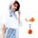 Pelerina de ploaie ideallstore®, poncho basketball, one size, plastic, portocaliu