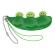 Set cinci jucarii antistres ideallstore®, pastaie de mazare, tip breloc, 6.5 cm, verde