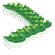 Set zece jucarii antistres ideallstore®, pastaie de mazare, tip breloc, 6.5 cm, verde