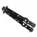 Briceag antrenament ideallstore®, party opener, deschizator capace, otel inoxidabil, 22.5 cm, negru
