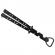 Briceag antrenament ideallstore®, party opener, deschizator capace, otel inoxidabil, 22.5 cm, negru