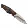 Cutit de vanatoare ideallstore®, stag call, 20 cm, bej, husa inclusa
