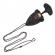 Cutit tactic de camping ideallstore®, broken death, 8 cm, negru, teaca inclusa