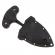 Cutit tactic de camping ideallstore®, broken death, 8 cm, negru, teaca inclusa