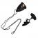 Cutit tactic de camping ideallstore®, broken death, 8 cm, negru, teaca inclusa