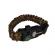 Bratara supravietuire ideallstore®, military surplus, paracord, 26 cm, camuflaj