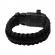 Bratara supravietuire ideallstore®, military surplus, paracord, 26 cm, negru