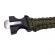 Bratara supravietuire ideallstore®, military surplus, paracord, 26 cm, verde