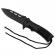 Briceag de vanatoare ideallstore®, silent future, otel inoxidabil, 21 cm, negru