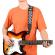 Curea pentru chitara ideallstore®, check sound, nylon, 155 cm, negru