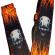 Curea pentru chitara ideallstore®, skull sound, nylon, 155 cm, negru