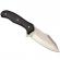 Cutit de vanatoare ideallstore®, old future, otel inoxidabil, 25 cm, negru, teaca inclusa