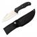 Cutit de vanatoare ideallstore®, old future, otel inoxidabil, 25 cm, negru, teaca inclusa