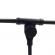Stativ profesional pentru microfon ideallstore®, sound helper, metalic, 40 cm, negru