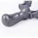 Prastie cu laser ideallstore®, sling king, plastic, 11.5 cm, cu boloboc, argintiu si 100 bile,7 mm