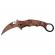 Briceag de vanatoare ideallstore®, desert camo, model karambit, 20 cm, bej