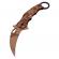 Briceag de vanatoare ideallstore®, desert camo, model karambit, 20 cm, bej