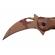 Briceag de vanatoare ideallstore®, desert camo, model karambit, 20 cm, bej