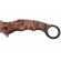 Briceag de vanatoare ideallstore®, desert camo, model karambit, 20 cm, bej