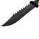 Cutit de vanatoare ideallstore®, black trap, 32 cm, otel inoxidabil, negru