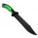 Cutit de vanatoare ideallstore®, black trap, 32 cm, otel inoxidabil, negru
