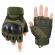 Manusi tactice militare ideallstore®, total survivor, protectii articulate, nylon, marime l, kaki