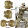 Set de protectie ideallstore®, tactical help, genunchiere si cotiere, nylon, marime universala, camuflaj