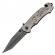 Briceag de vanatoare full metalic ideallstore®, future adventure, otel inoxidabil, 23 cm, argintiu