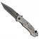 Briceag de vanatoare full metalic ideallstore®, future adventure, otel inoxidabil, 23 cm, argintiu