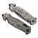 Briceag de vanatoare full metalic ideallstore®, future adventure, otel inoxidabil, 23 cm, argintiu