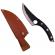 Set doua cutite de bucatarie ideallstore®. japanese chef, lucrate manual, otel, maner lemn, 27.5 cm