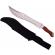 Set maceta de vanatoare ideallstore®, knife of mind, otel inoxidabil, argintie, 46 cm si nunceag lemn