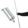 Baston extensibil automat autoaparare ideallstore®, training turf, metal, 145 cm, argintiu