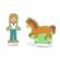 Set magnetic de joaca la ferma melissa & doug 102 piese