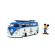 Masina din metal volkswagen t1 bus scara 1:24 cu figurina mickey mouse