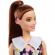 Papusa barbie fashionistas satena cu rochie cu imprimeu floral